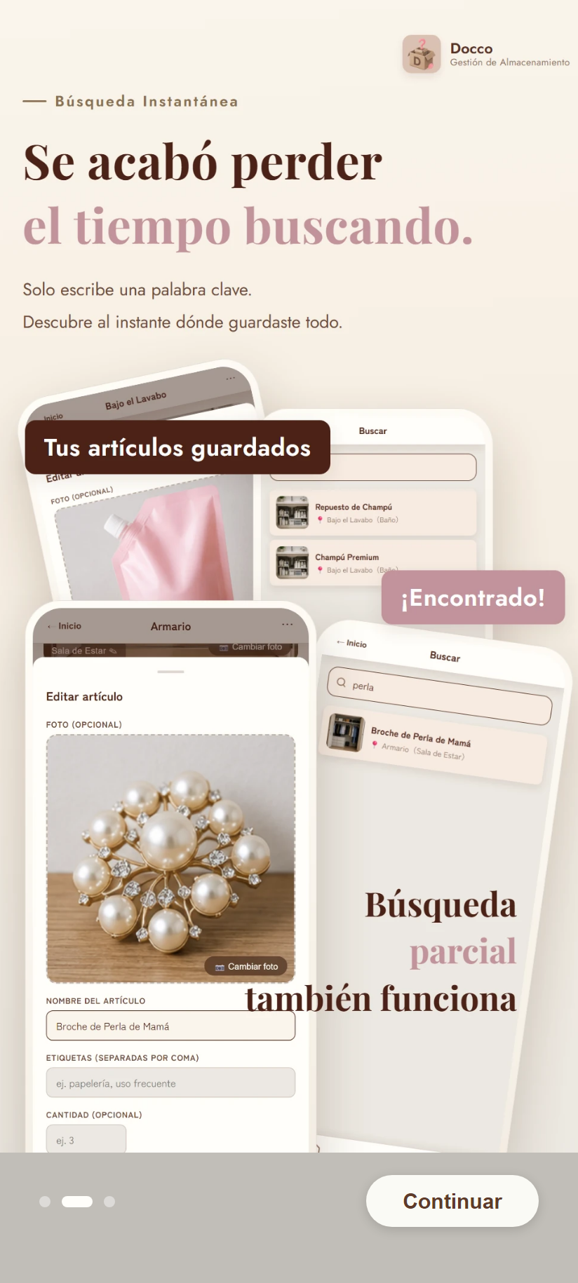 Tutorial, pantalla 2
