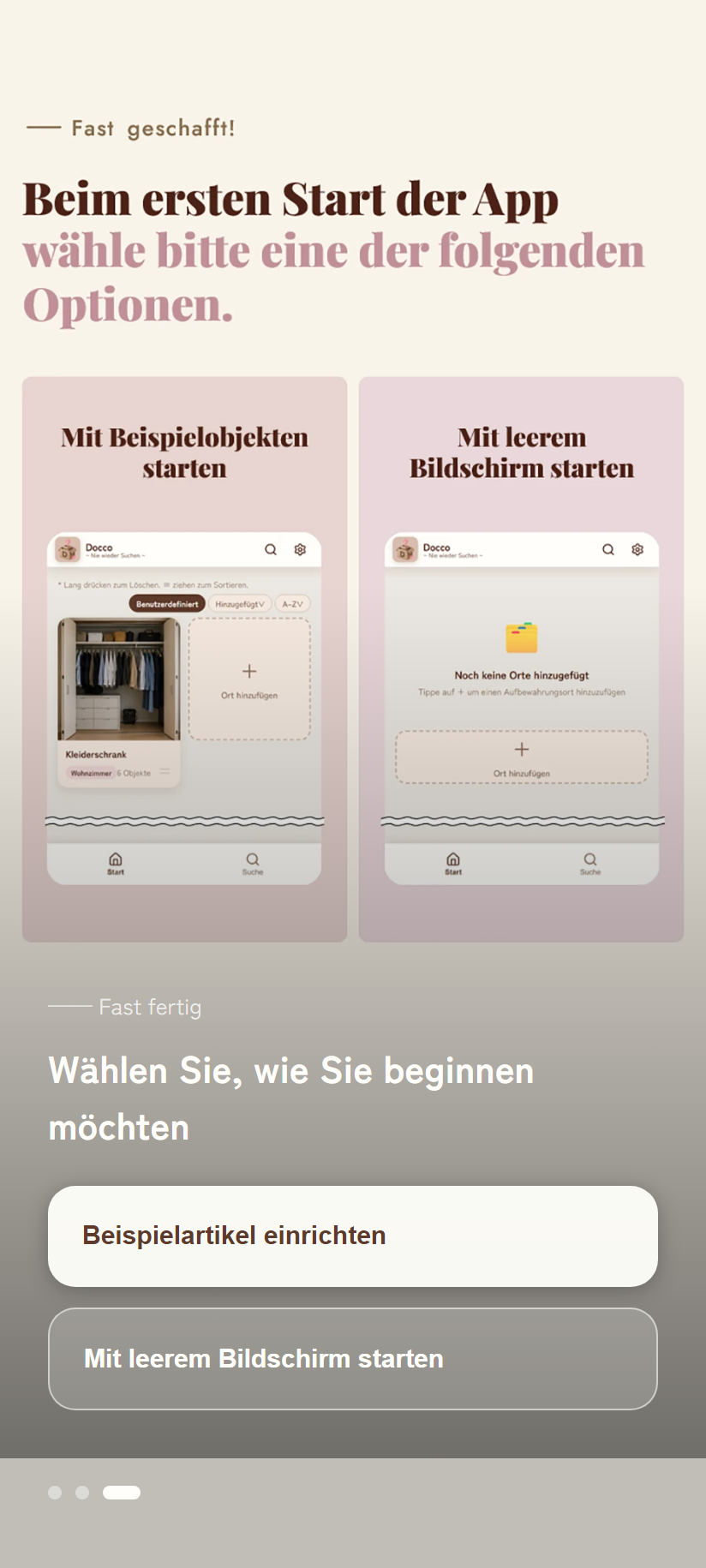 Tutorial 3, Beispielauswahl