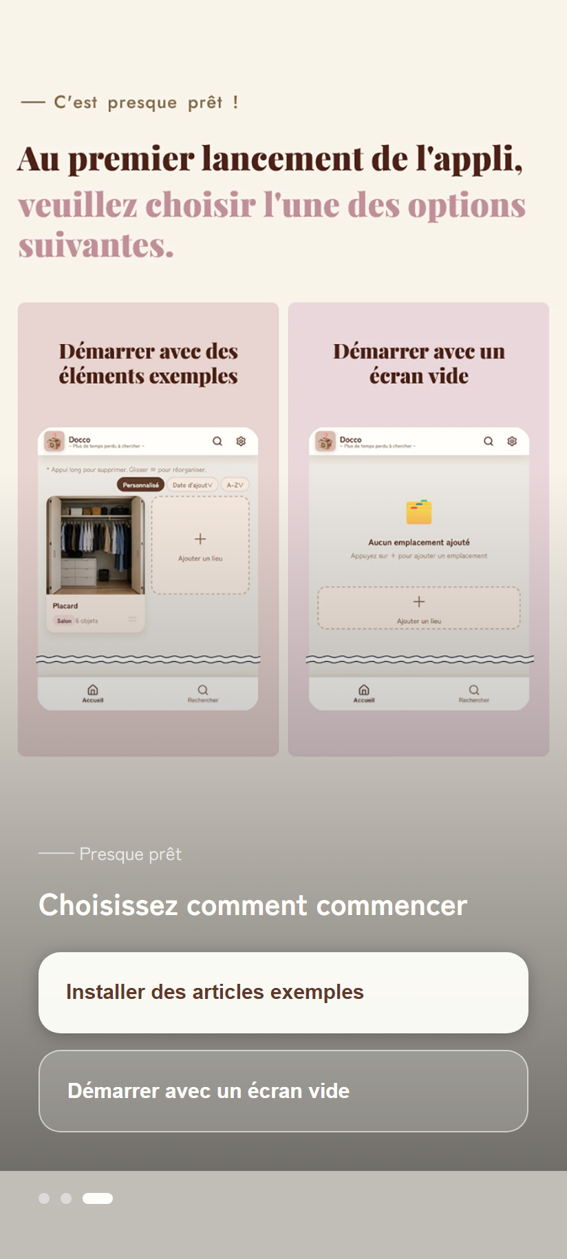 Tutoriel 3, choix de l'exemple