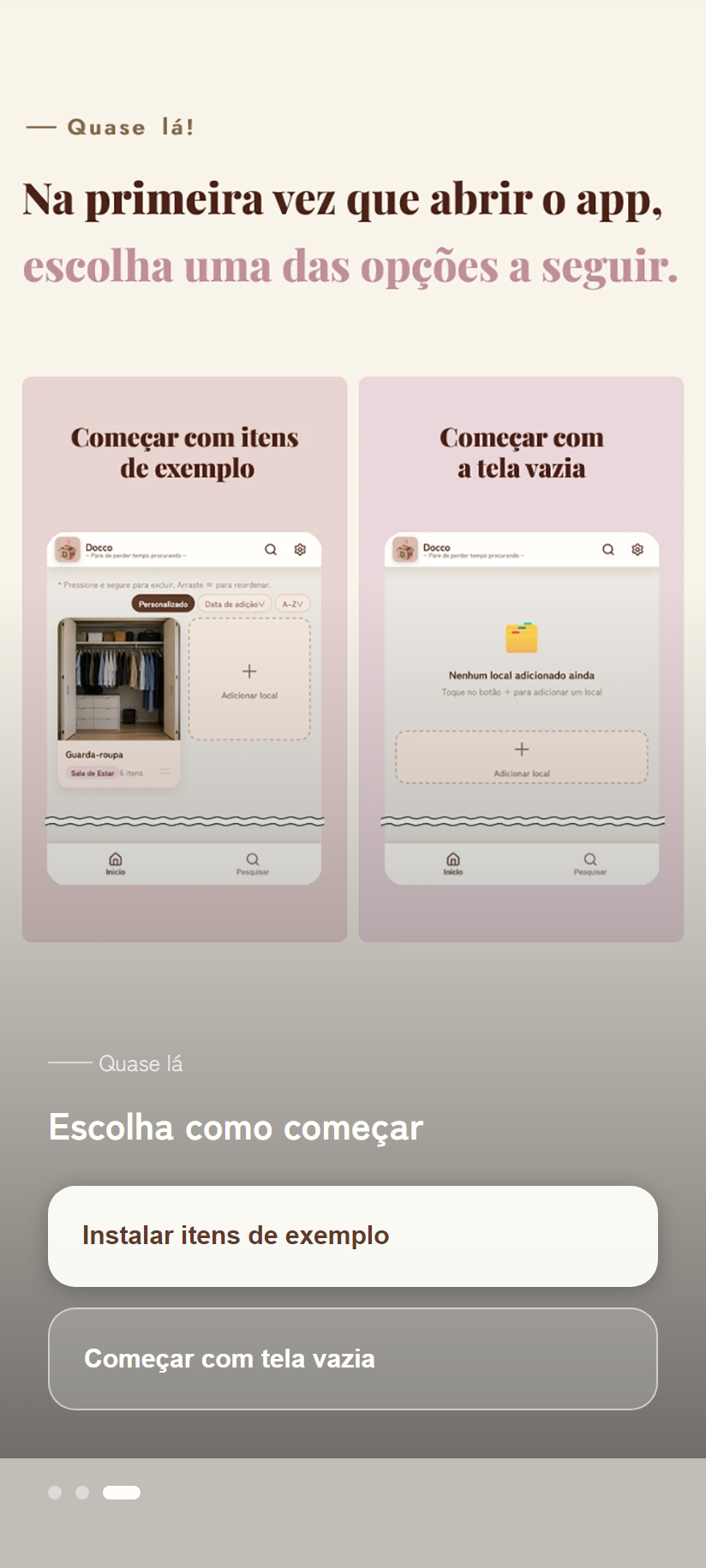 Tutorial 3, seleção de exemplo