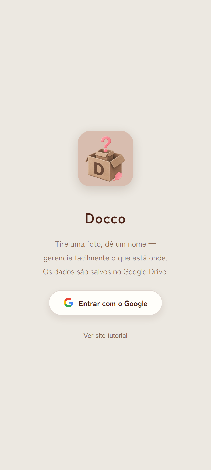Tela de login