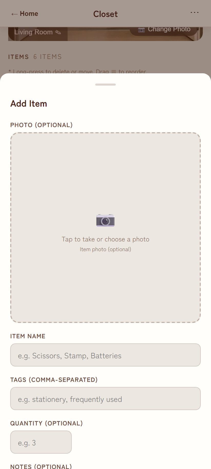 Swiping a modal down to close it